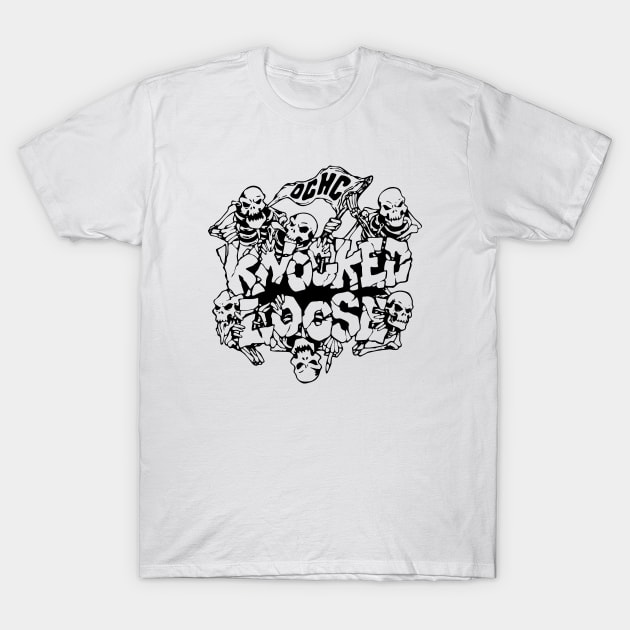 Knocked Loose OCHC Black Skull T-Shirt by hannahalras